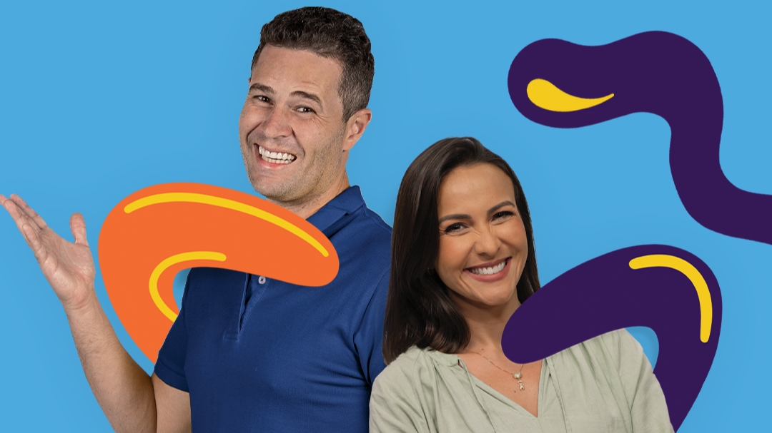 Pedro Leonardo e Tati Camargo são apresentadores do “Mais Caminhos” e celebram 11 anos do programa no Campinas Shopping - Crédito: Divulgação